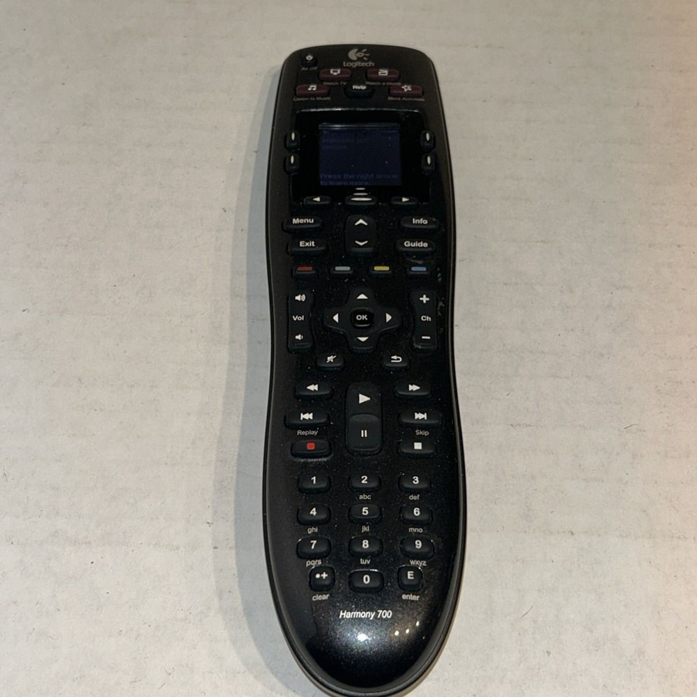 Logitech Harmony 700 Remote‎ Control Black Tested E3